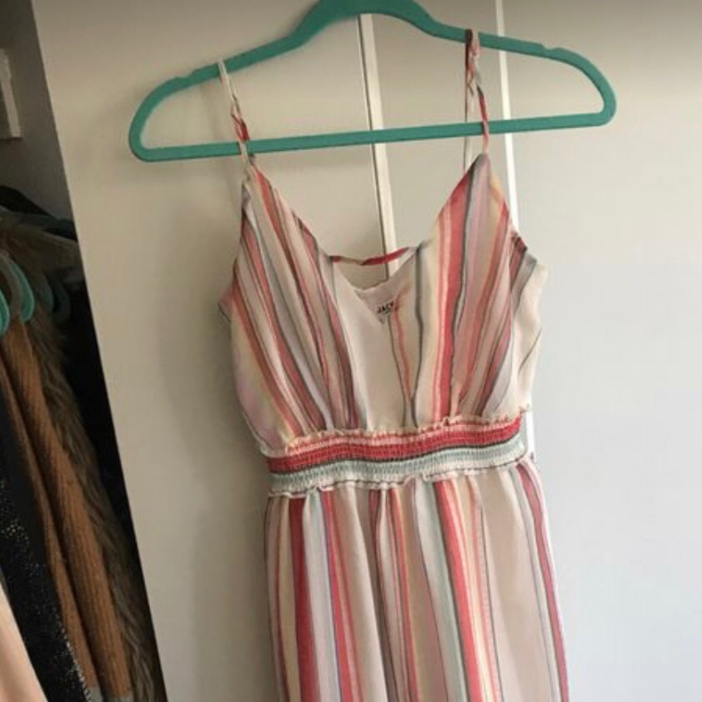 Bb Dakota colorful striped maxi dress